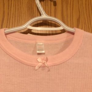 3 For $20 Soft pink Womens Waffle Shirt.